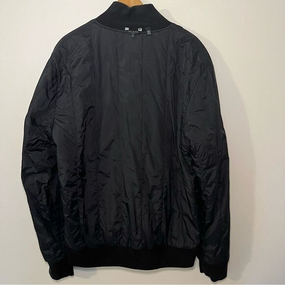 Ted Baker London Reversible Cotton/Nylon Jacket Black Mid-Weight EUC Size 6/2X - Picture 10 of 10